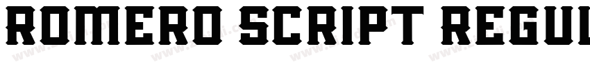 Romero Script Regul字体转换
